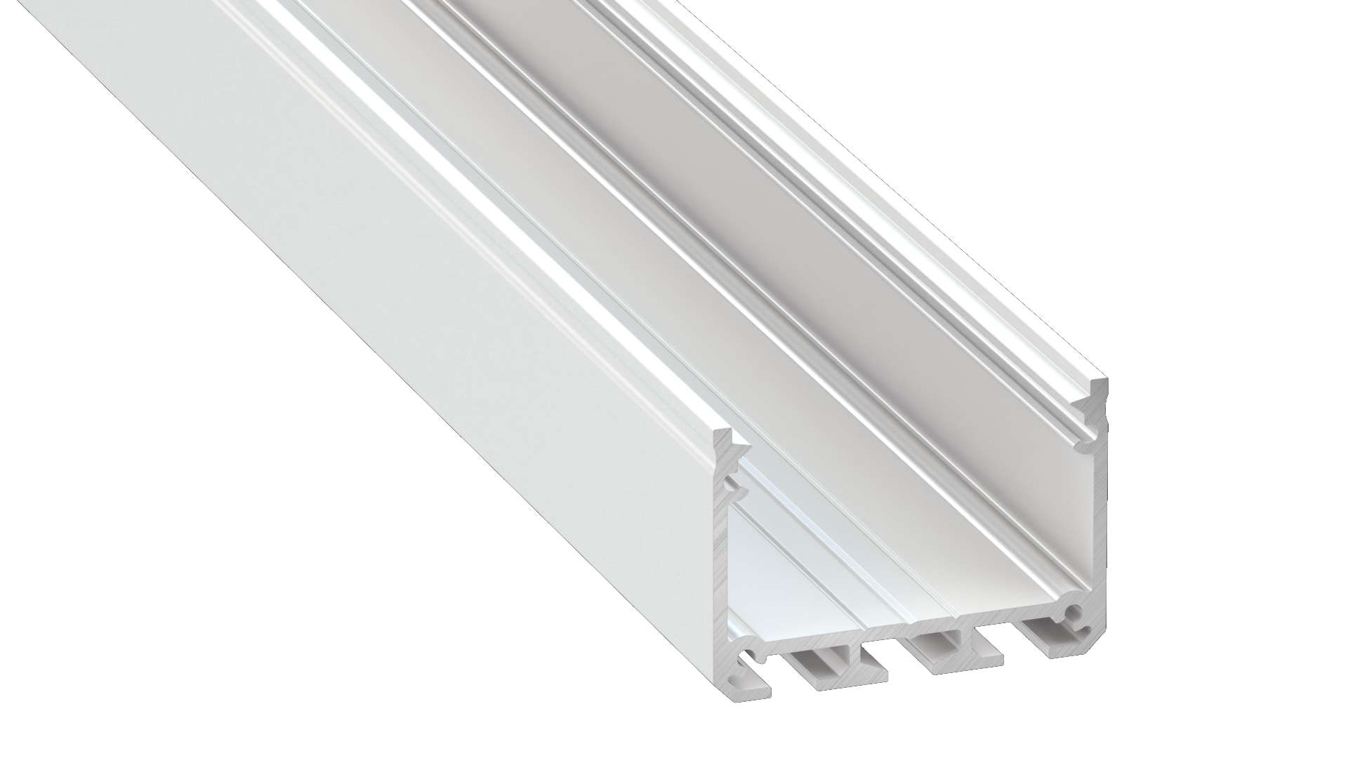 Lumines profile type ILEDO lacquered white, 6,15 m